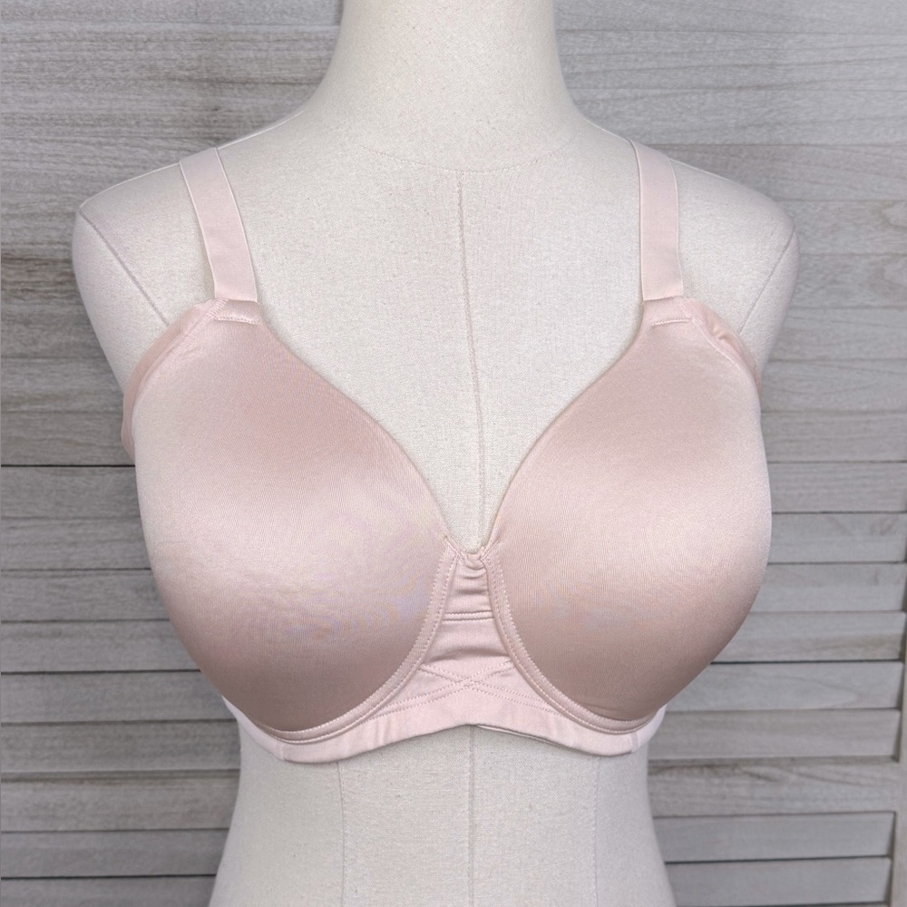 VANITY FAIR  "Beauty Back" Under Arm Smoothing Bra Pink-40B
